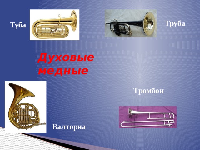 Труба Туба Духовые медные Тромбон Валторна 