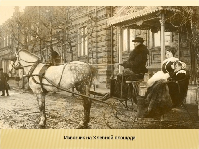 Извозчик на Хлебной площади 
