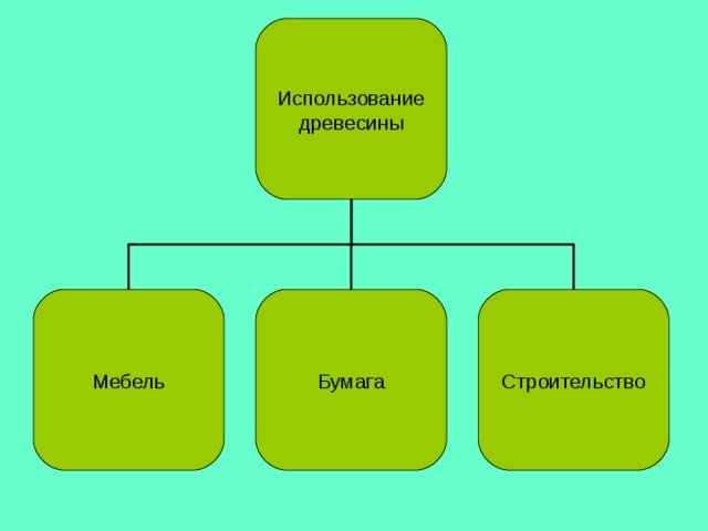 Использование древесины Мебель Бумага Строительство 