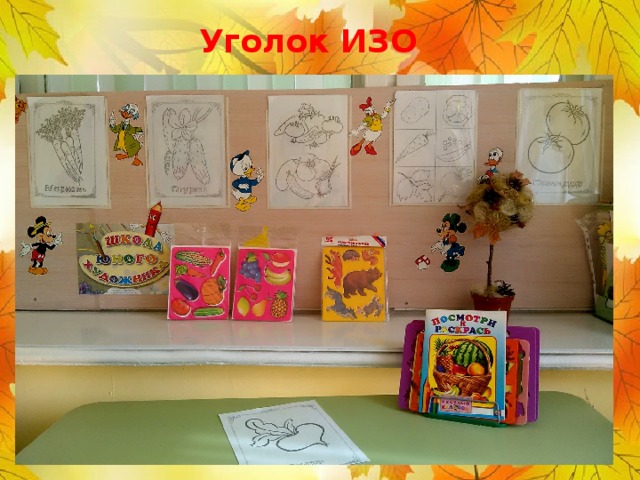 Уголок ИЗО 