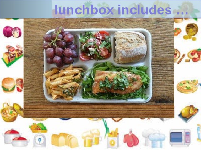 Italian  lunchbox includes … 