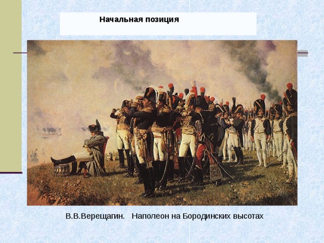  Начальная позиция  