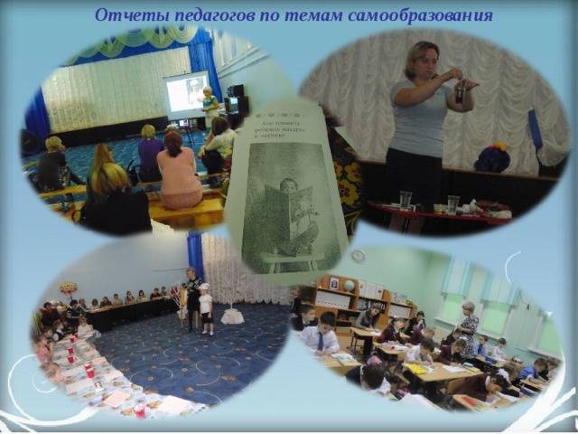 Отчеты педагогов по темам самообразования 