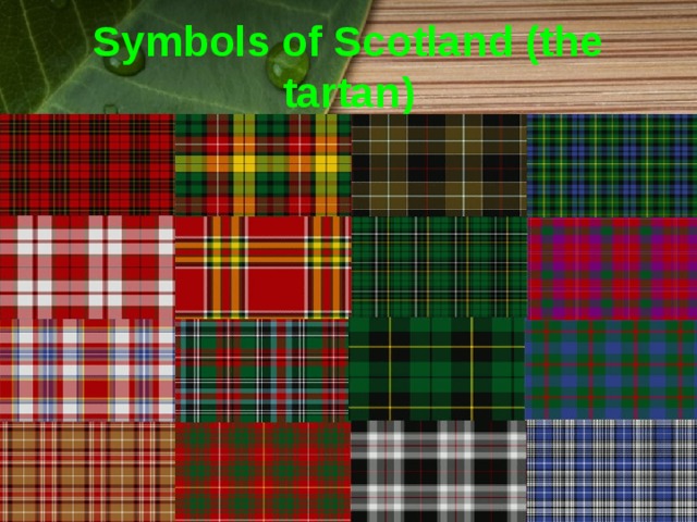 Symbols of Scotland (the tartan) 