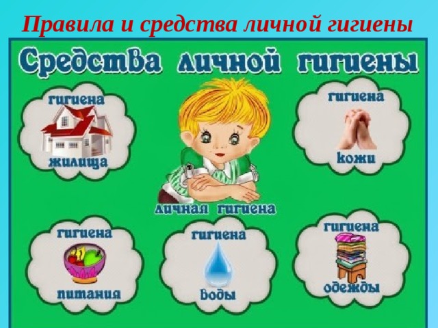   Правила и средства личной гигиены 