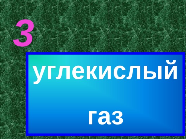 3 углекислый газ