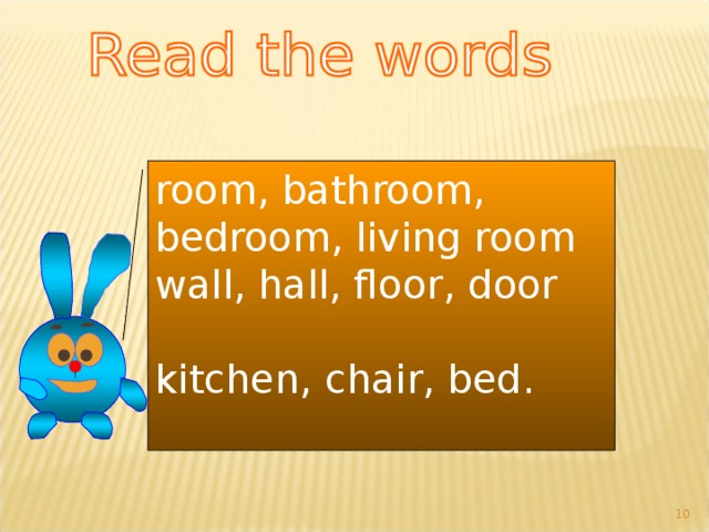 room, bathroom, bedroom, living room wall, hall, floor, door kitchen, chair, bed. 7 
