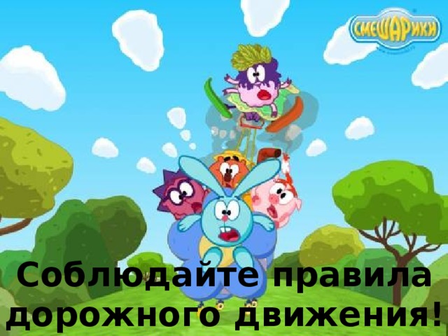 Соблюдайте правила дорожного движения! 