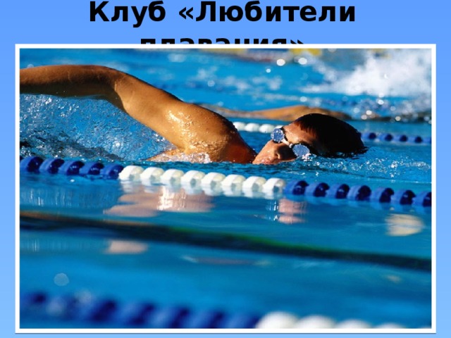 Клуб «Любители плавания» 