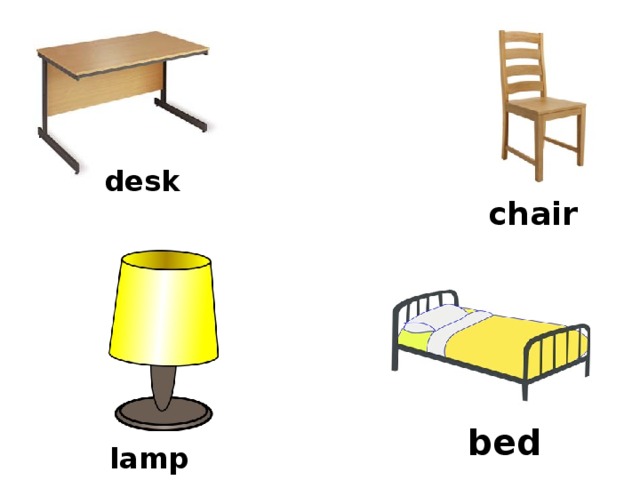 desk chair bed lamp 