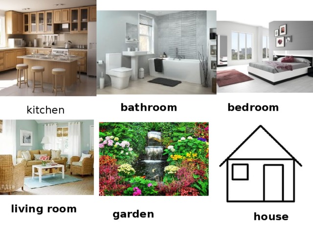bathroom bedroom kitchen living room garden house 
