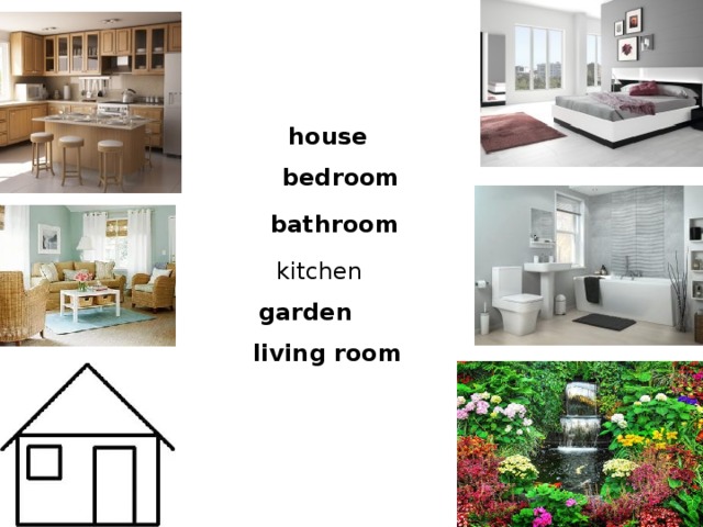 house bedroom bathroom kitchen garden living room 