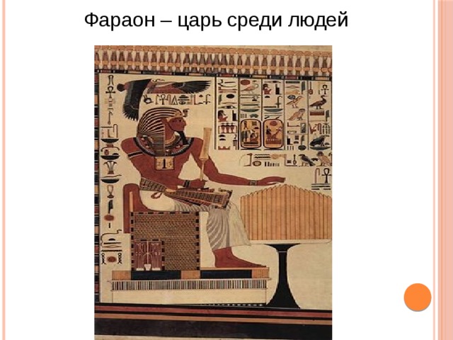  Фараон – царь среди людей 