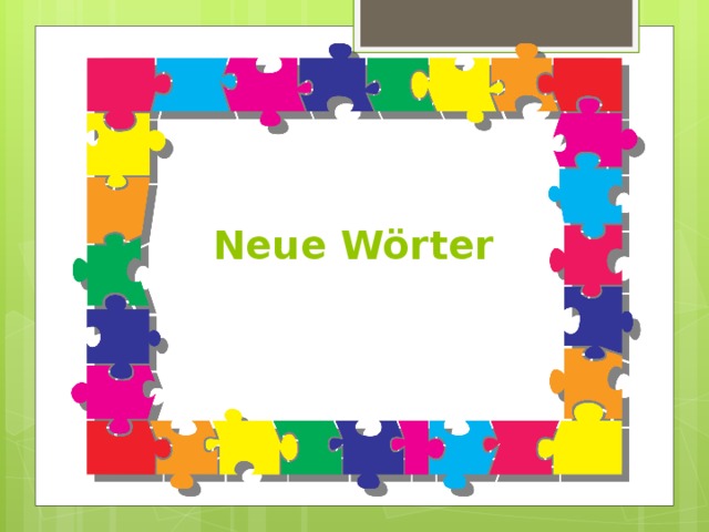 Neue Wörter 