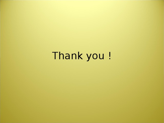 Thank you ! 