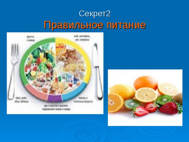 Секрет2  Правильное питание 