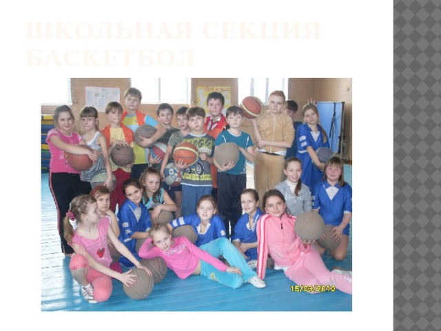 Школьная секция баскетбол 