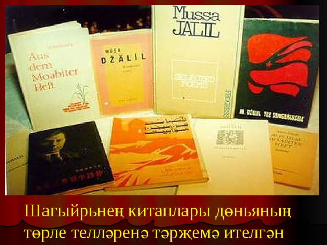 Шагыйрьнең китаплары дөньяның төрле телләренә тәрҗемә ителгән 