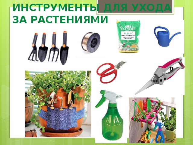 ИНСТРУМЕНТЫ ДЛЯ УХОДА ЗА РАСТЕНИЯМИ 