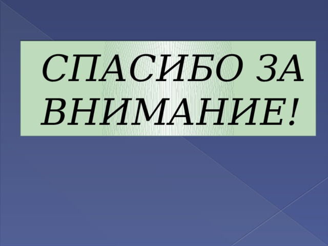 СПАСИБО ЗА ВНИМАНИЕ! 