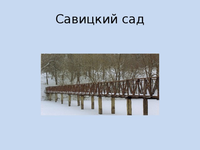 Савицкий сад 
