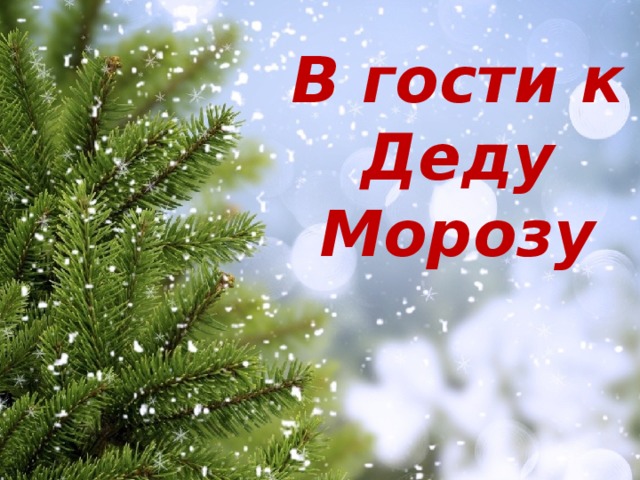В гости к Деду Морозу   