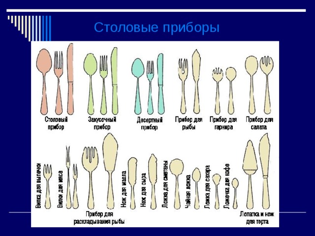 Столовые приборы 
