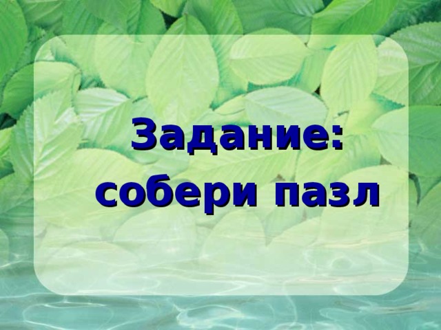  Задание: собери пазл 