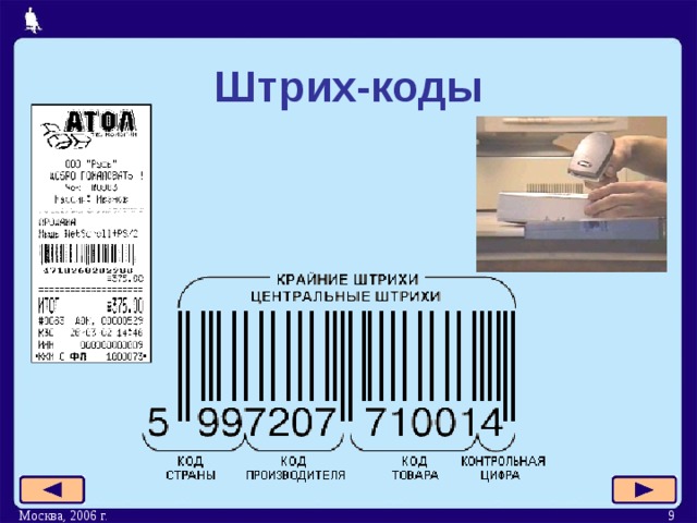Штрих-коды Москва, 2006 г.