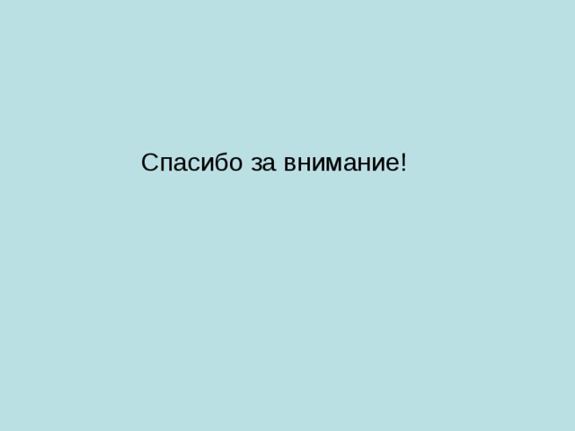  Спасибо за внимание! 