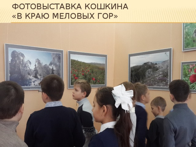Фотовыставка Кошкина  «В краю меловых гор» 
