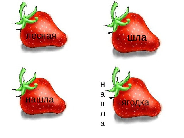 шла лесная нашла ягодка ягодка ягодка нашла 