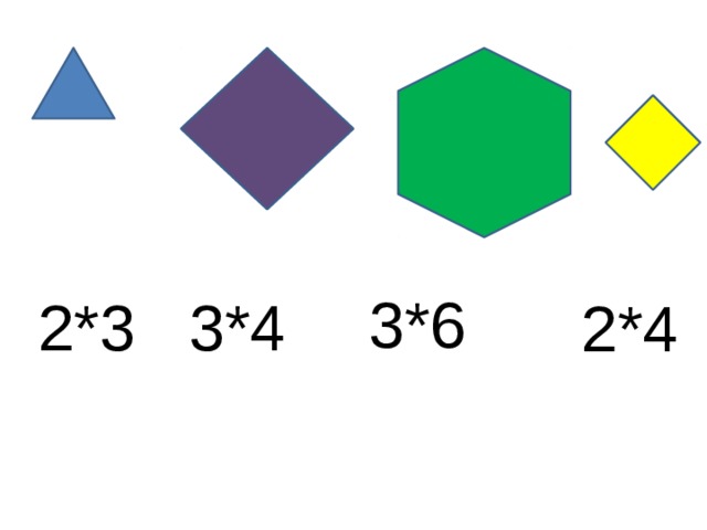 3*6 2*3 3*4 2*4 