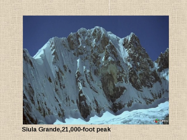 Siula Grande,21,000-foot peak 