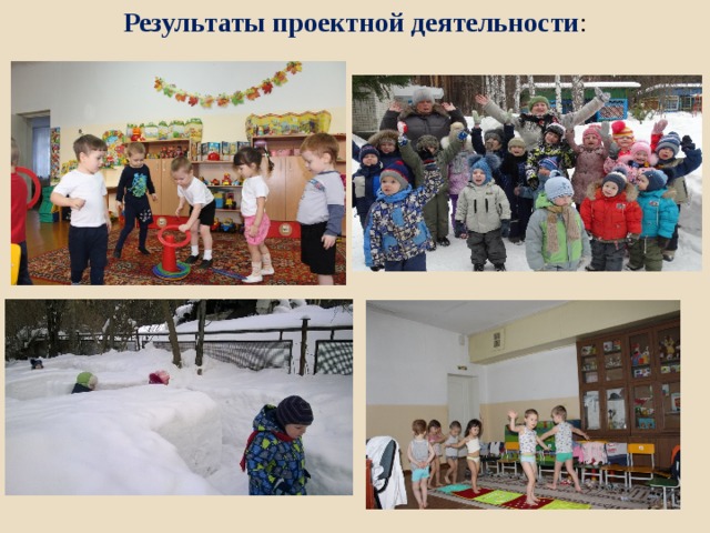 Результаты проектной деятельности : 