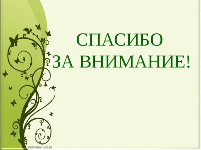 СПАСИБО ЗА ВНИМАНИЕ! 