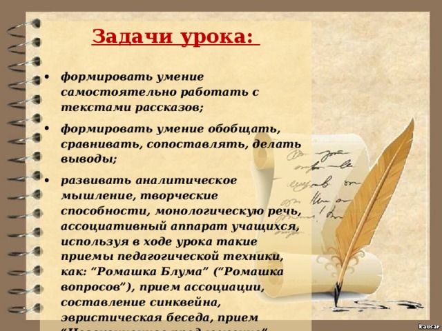 Задачи урока: