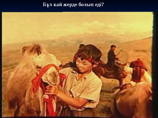  Бұл қай жерде болып еді? 