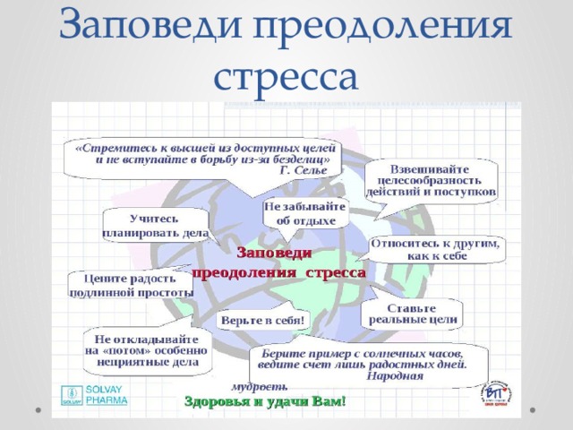 Заповеди преодоления стресса 