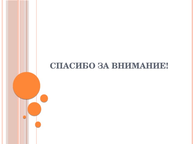 Спасибо за внимание! 