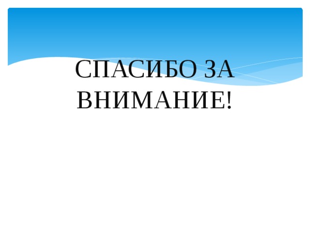 СПАСИБО ЗА ВНИМАНИЕ! 