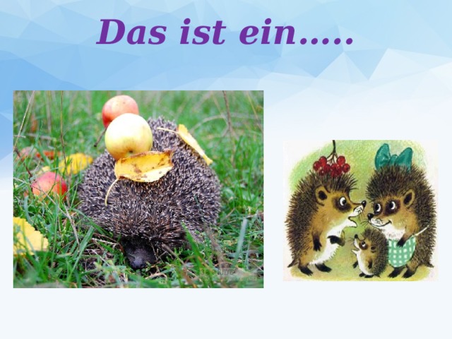 Das ist ein…..   
