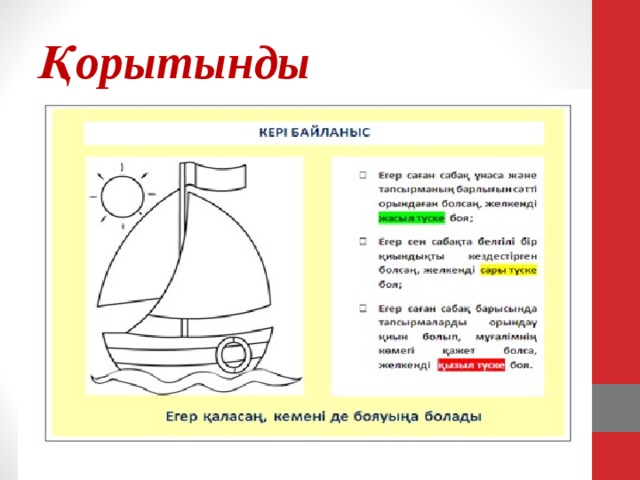 Қ орытынды 