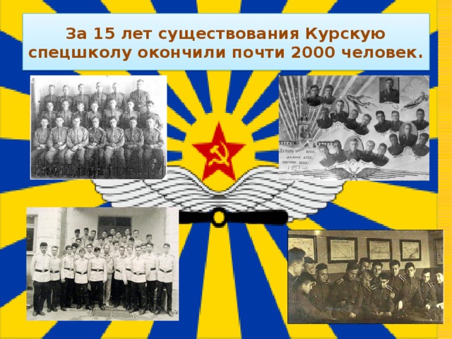 За 15 лет существования Курскую спецшколу окончили почти 2000 человек. 