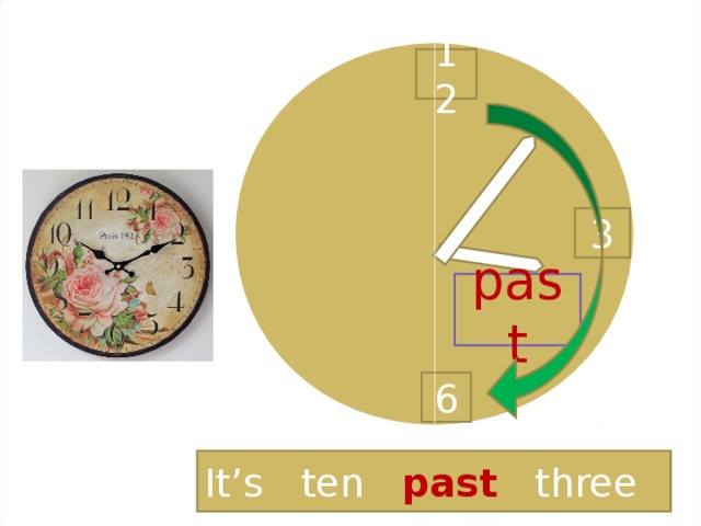 12 3 past 6 It’s ten past three 
