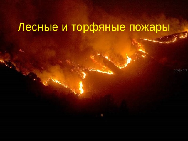 Лесные и торфяные пожары 