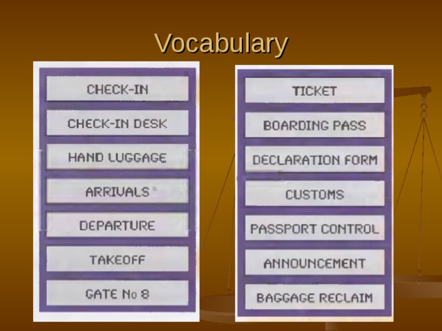 Vocabulary 