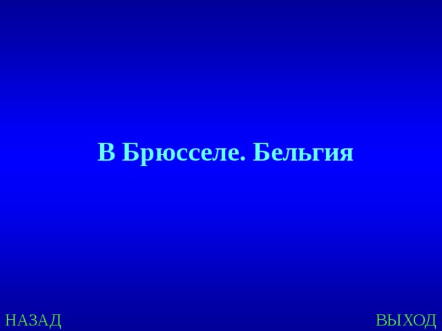 В Брюсселе. Бельгия НАЗАД ВЫХОД 
