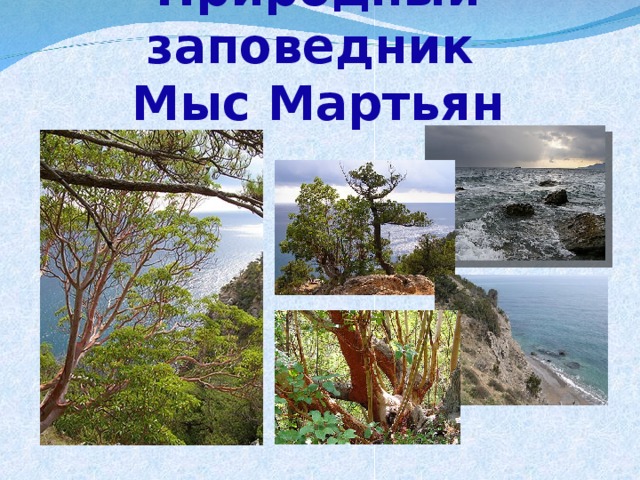 Природный заповедник  Мыс Мартьян 