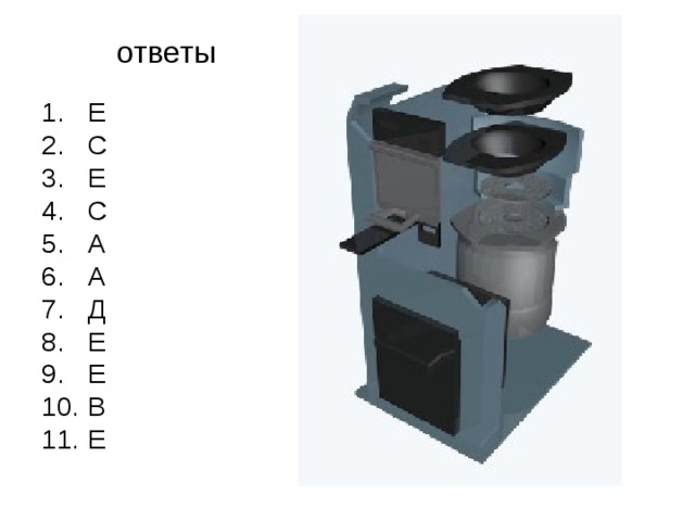 ответы Е С Е С А А Д Е Е В Е 